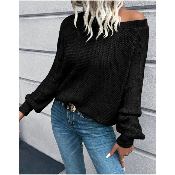 Cozy Dusty Pink Knit Oversized Sweater Top - Picture 2 of 10